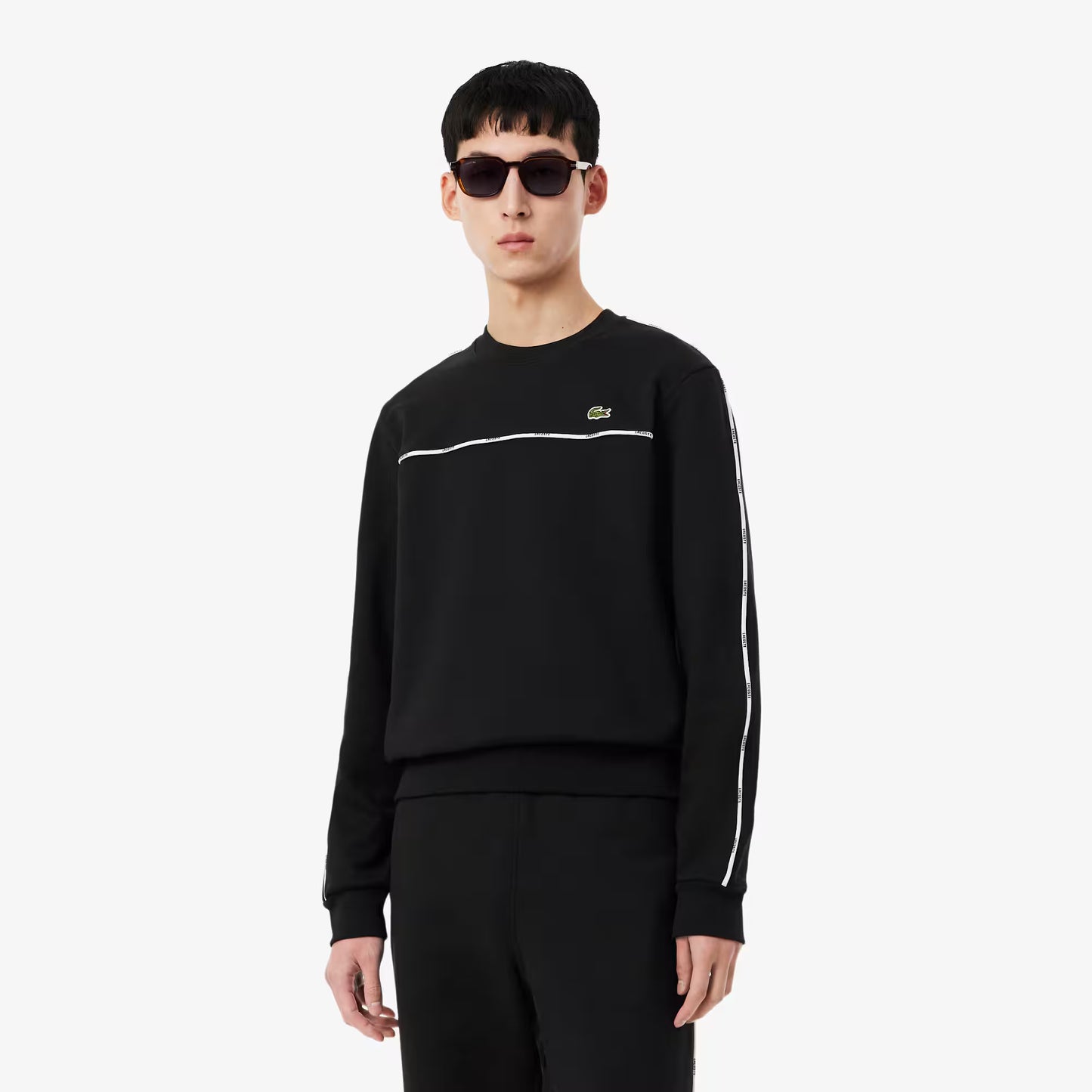 Logo Trim Fleece Sweatshirt