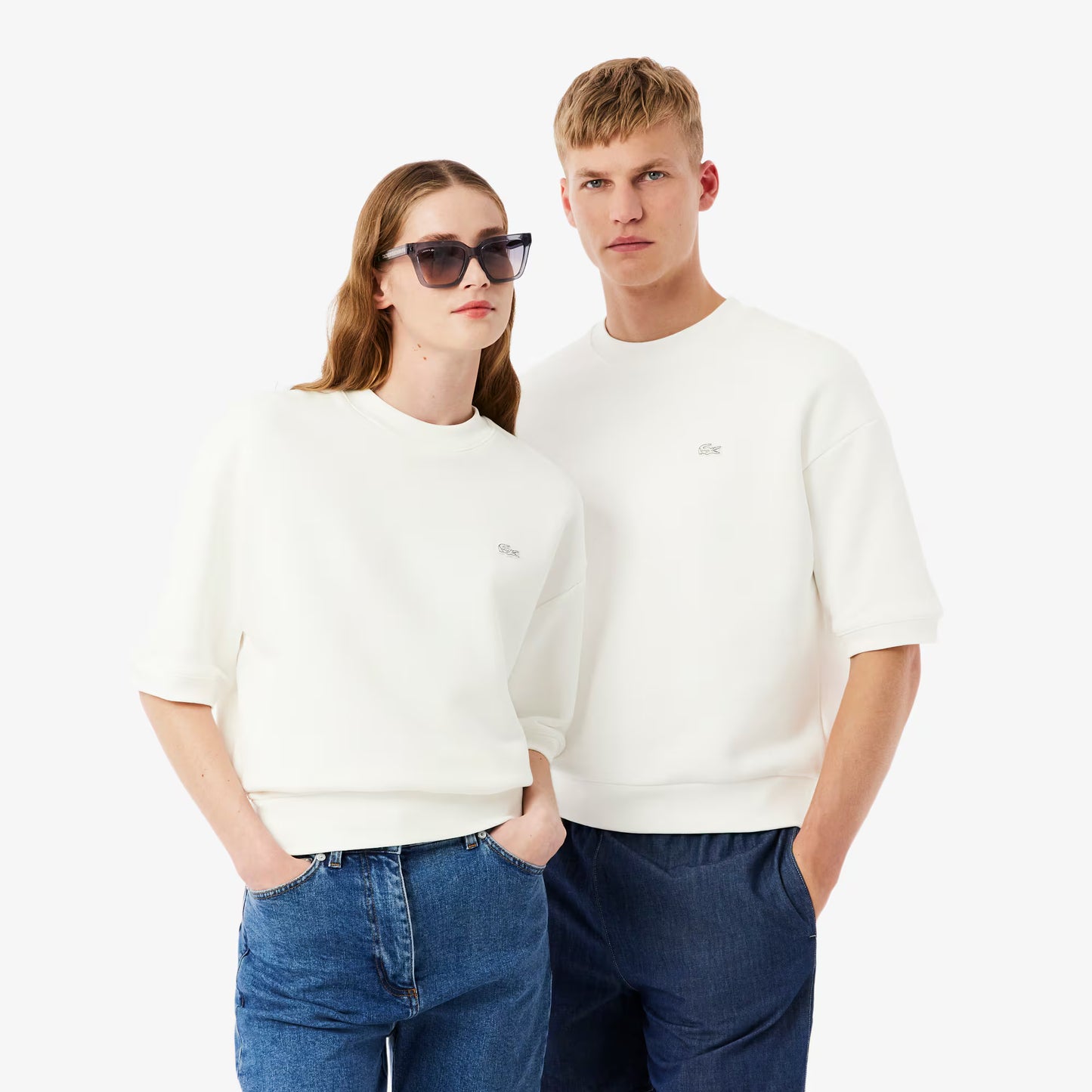 Relaxed Fit Kurzarm-Sweatshirt
