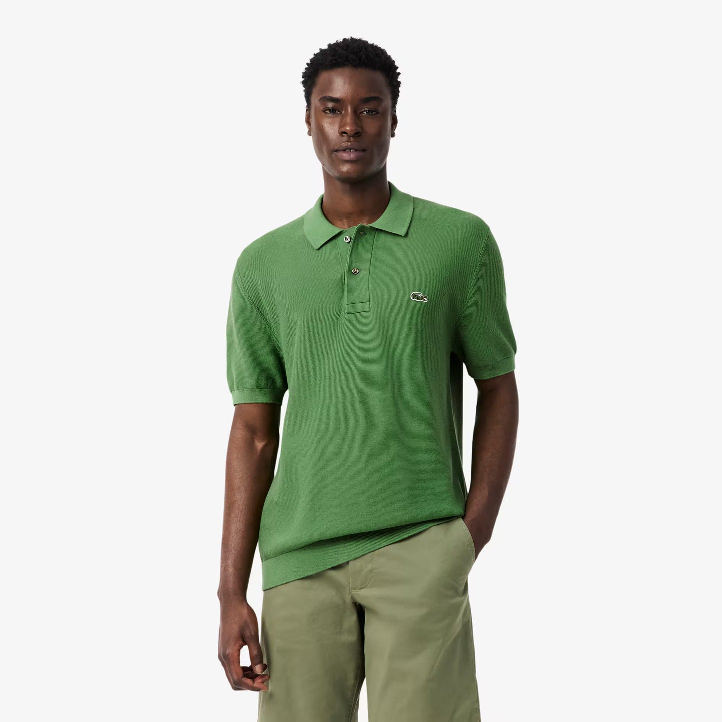 Classic Fit Knitted Polo Shirt