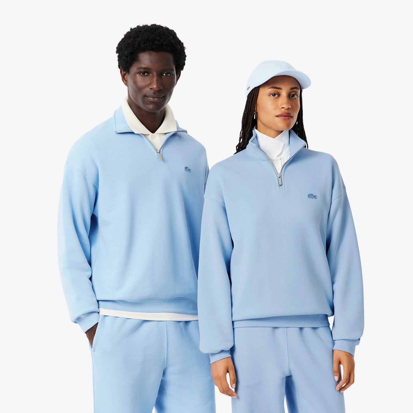 Heavy Fleece Zipper Neck Sweatshirt