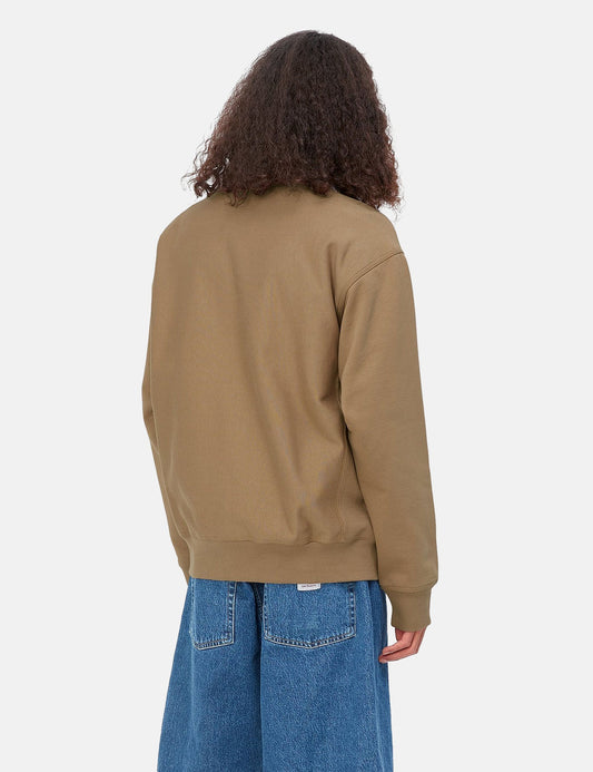Sweat-shirt American Script - Buffalo Brown