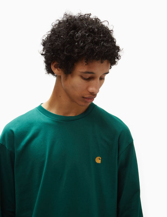 Langarmshirt Chase (Locker) – Chervil Green