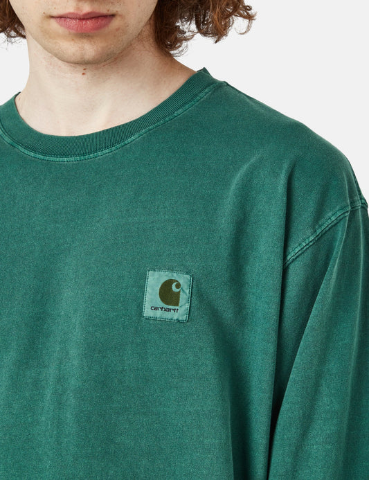 Nelson Langarm-T-Shirt (locker geschnitten) - Botanic Green