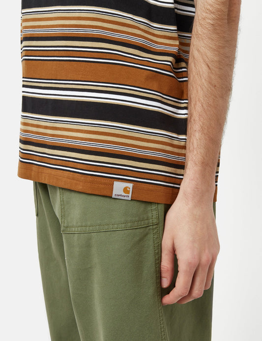 Lafferty T-Shirt (gestreift) – Hamilton Brown