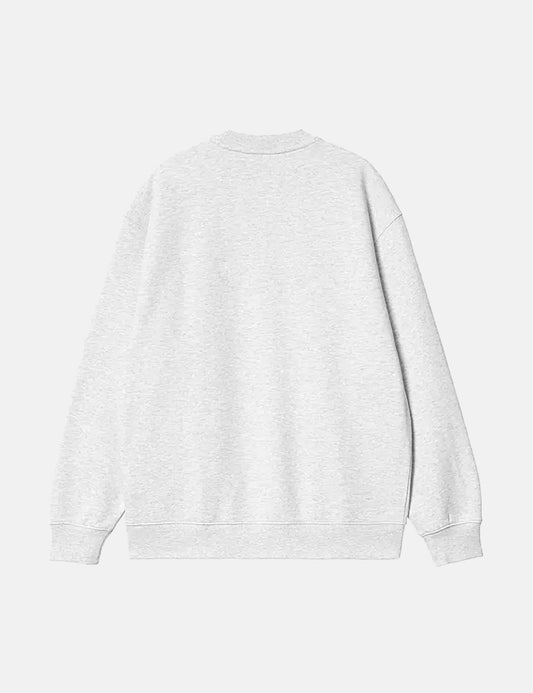 Damen Sweatshirt - Ash Heather/Cassis