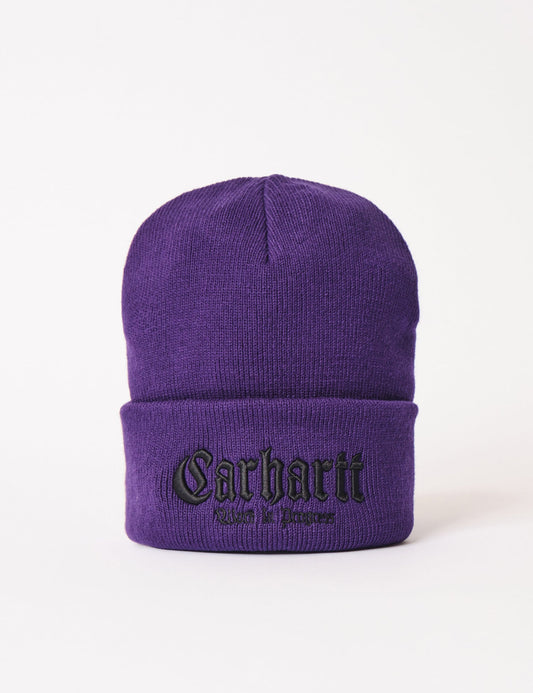 Onyx Beanie-Mütze - Tyrianblau