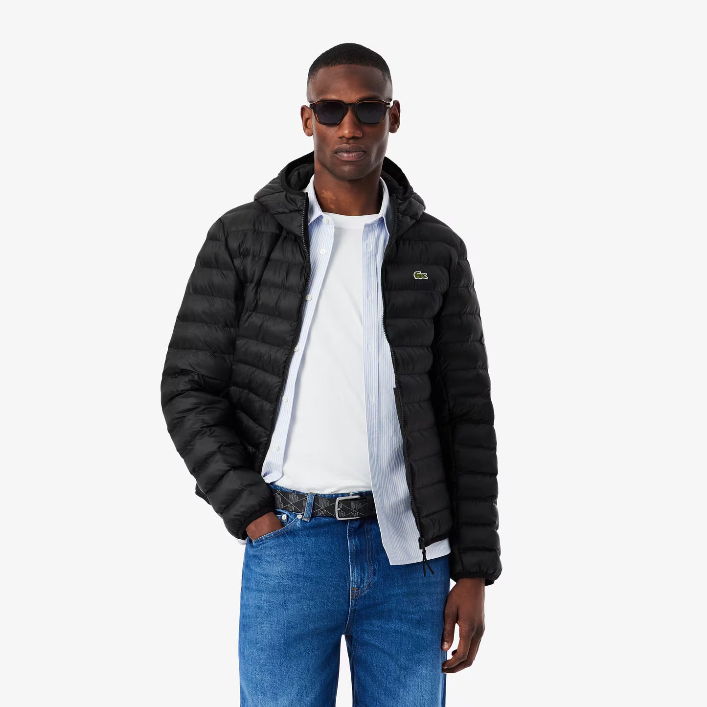 Water-Repellent Quilted Puffed Jacket