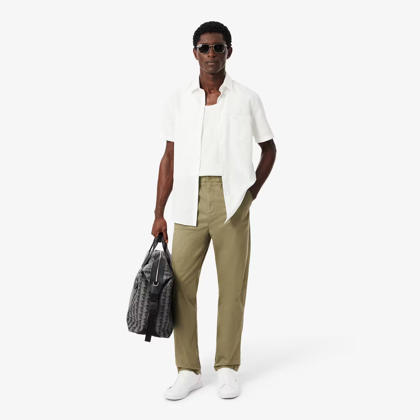 Regular Fit Cotton Twill Chino Pants 2