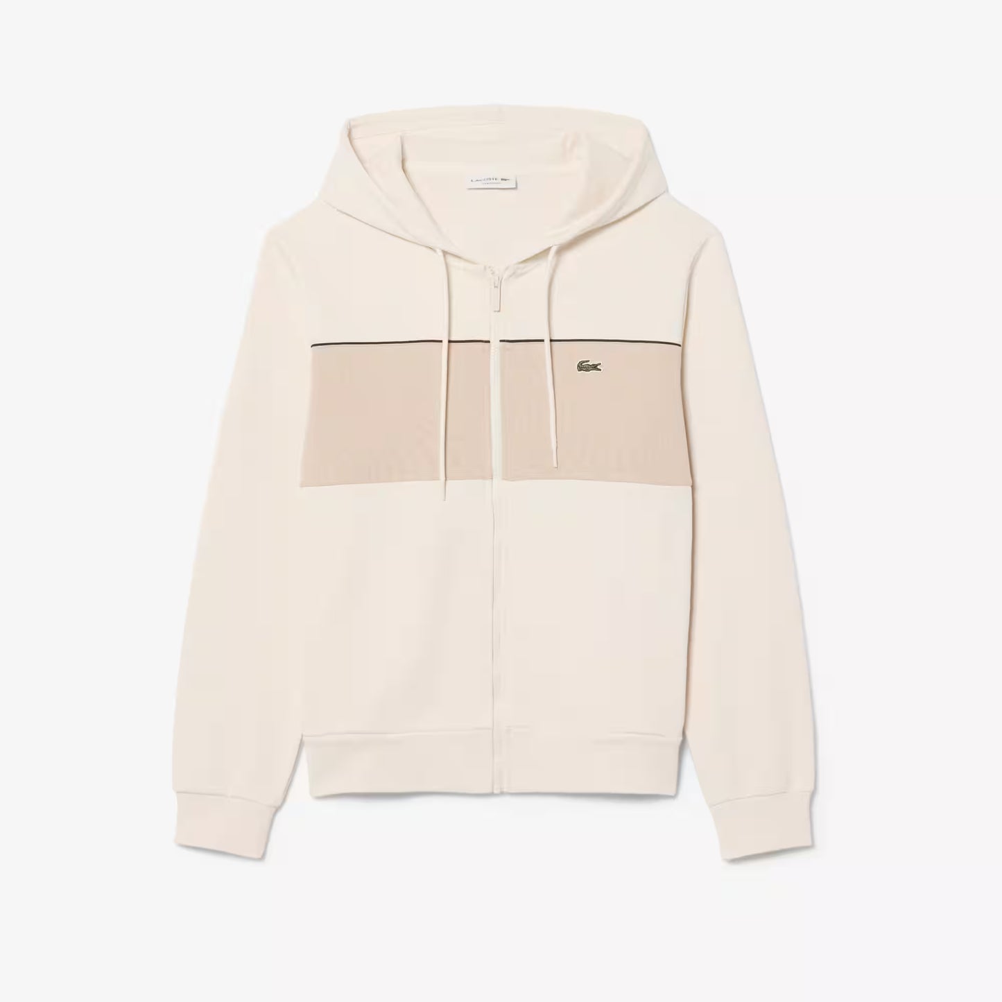 Colour-Block Zipped Hoodie