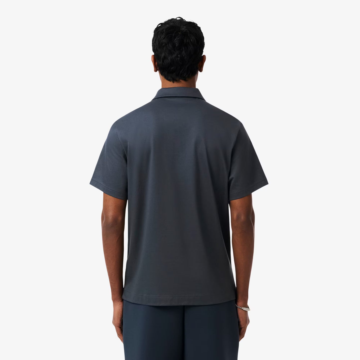 Paris Classic Fit Poloshirt mit offener Knopfleiste und Stickerei