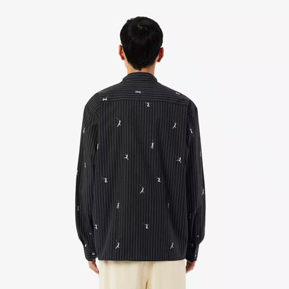 Relaxed Fit Embroidered Cotton Shirt