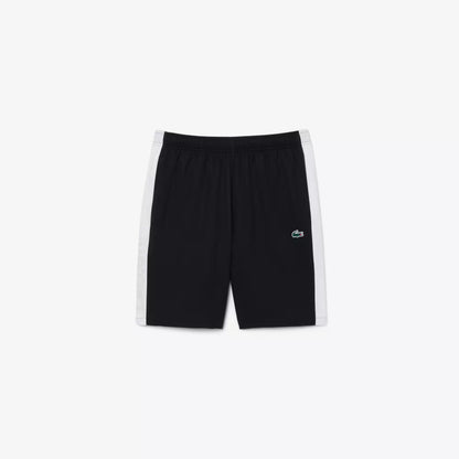 Sport-Shorts mit Akzentband aus Diamant-Taft