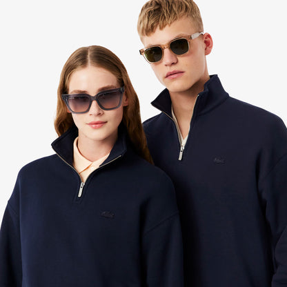 Heavy Fleece Zipper Neck Sweatshirt