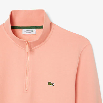 High Neck Zipped Fleece Sweatshirt