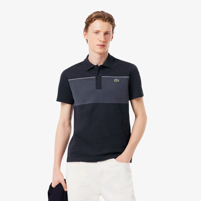 Regular Fit Poloshirt aus Piqué mit Farbblockdesign
