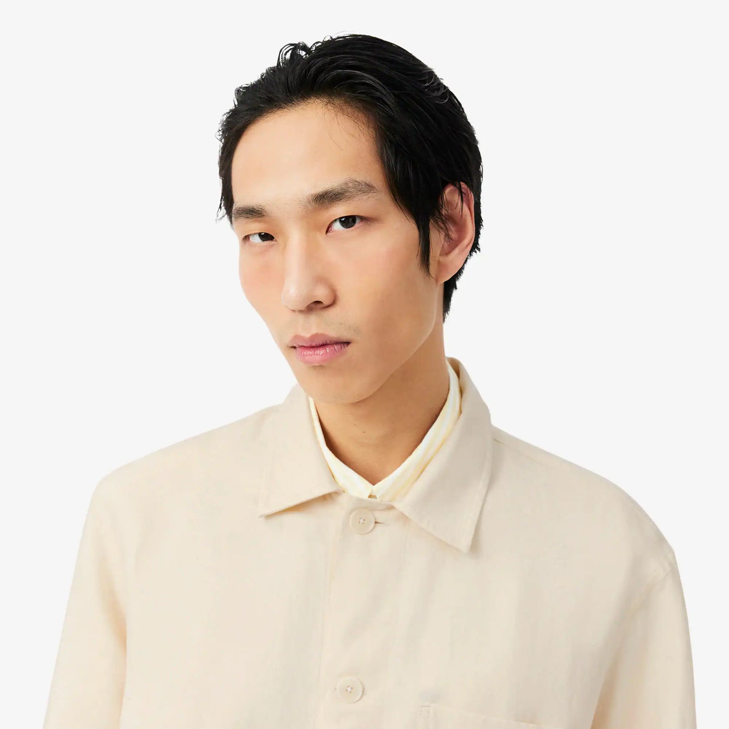 Leinenmischgewebe-Overshirt
