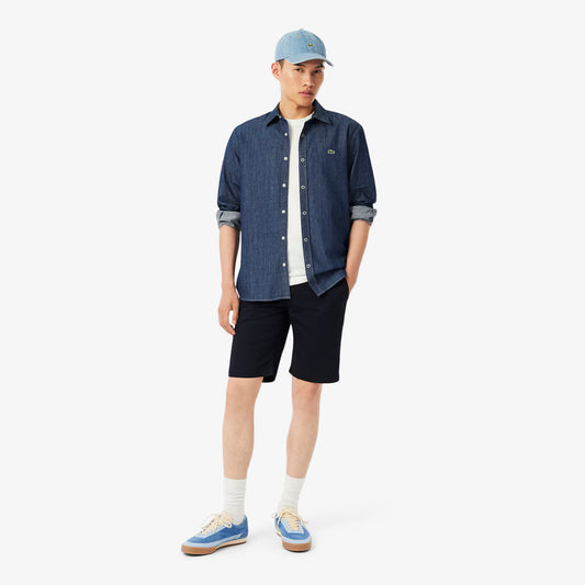 Slim Fit Stretch Cotton Chino Shorts