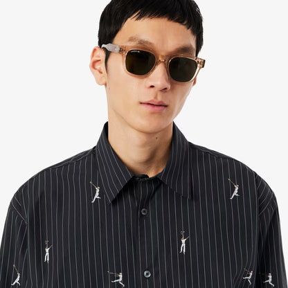 Relaxed Fit Embroidered Cotton Shirt