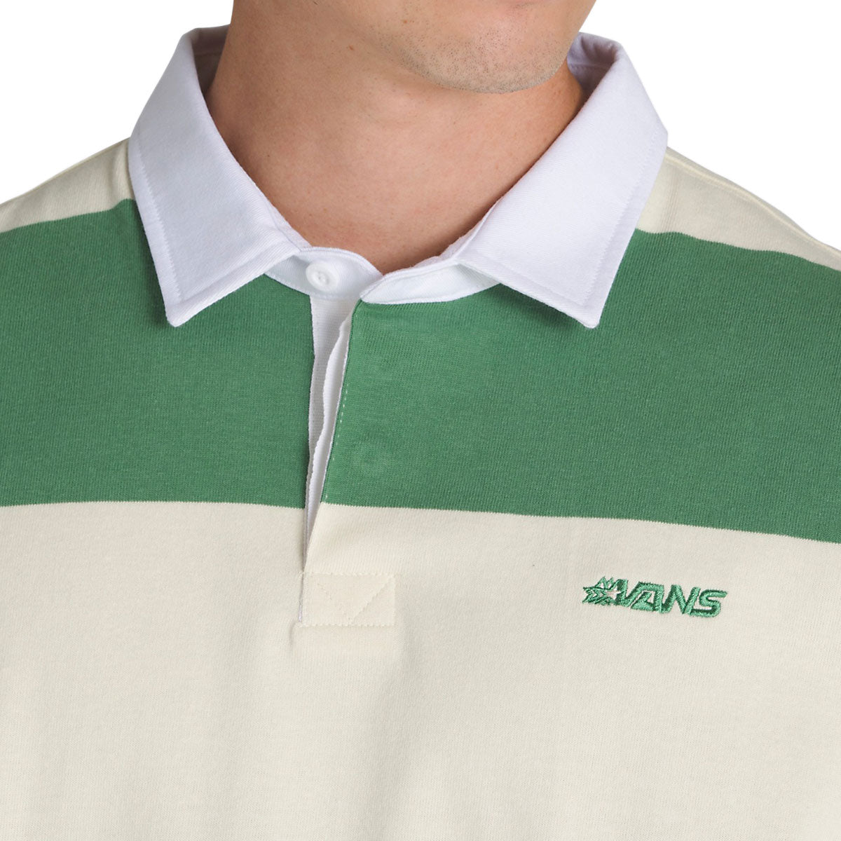 Ward Stripe Rugby Long Sleeve Knit Shirt