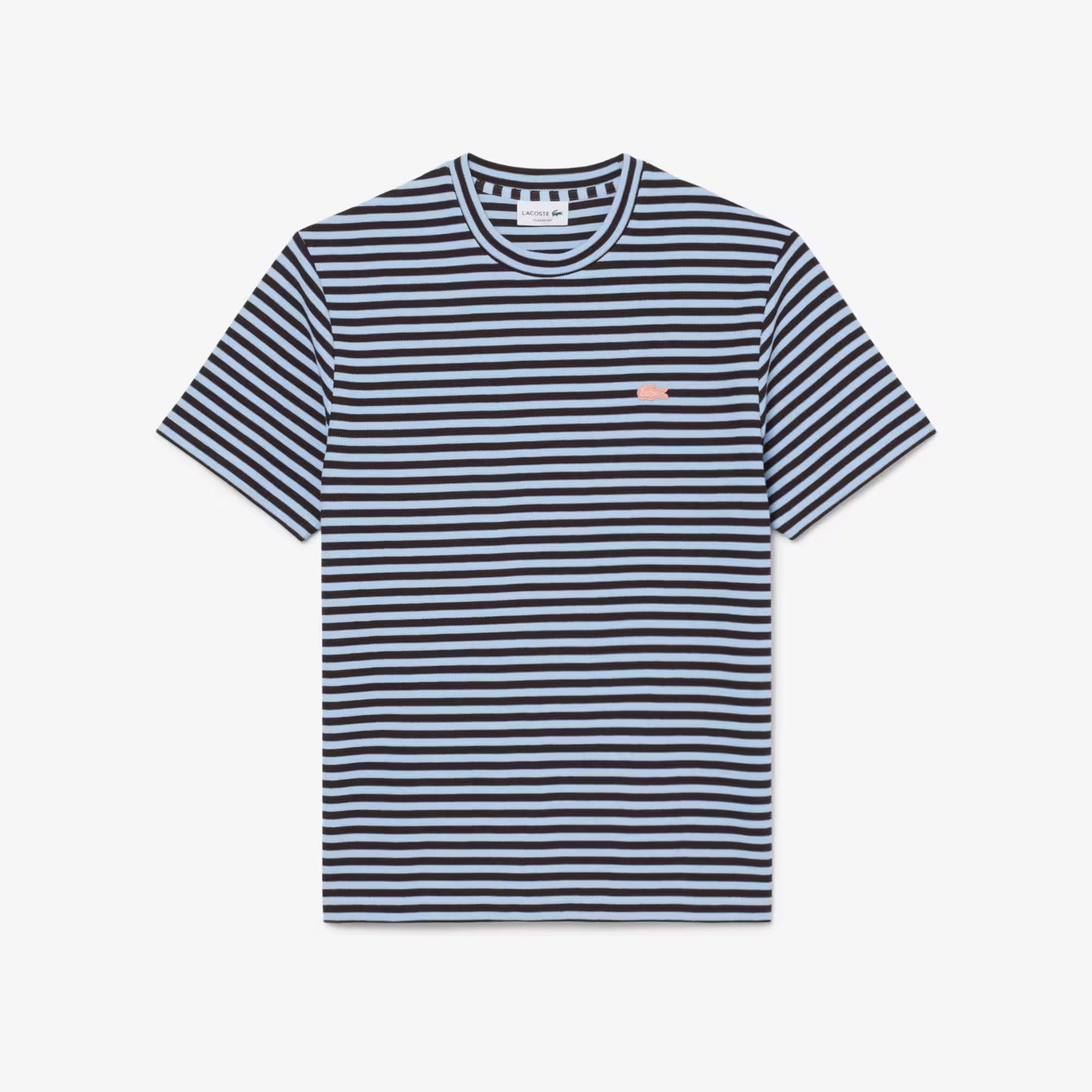 Textured Striped Cotton T-shirt