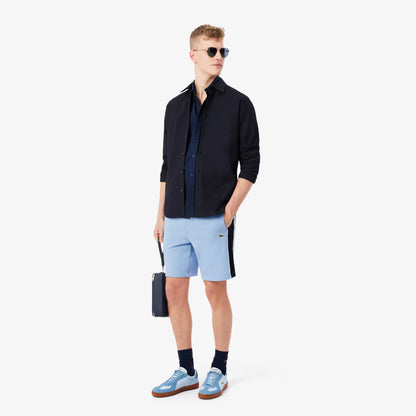 Regular Fit Colour-Block Fleece Shorts