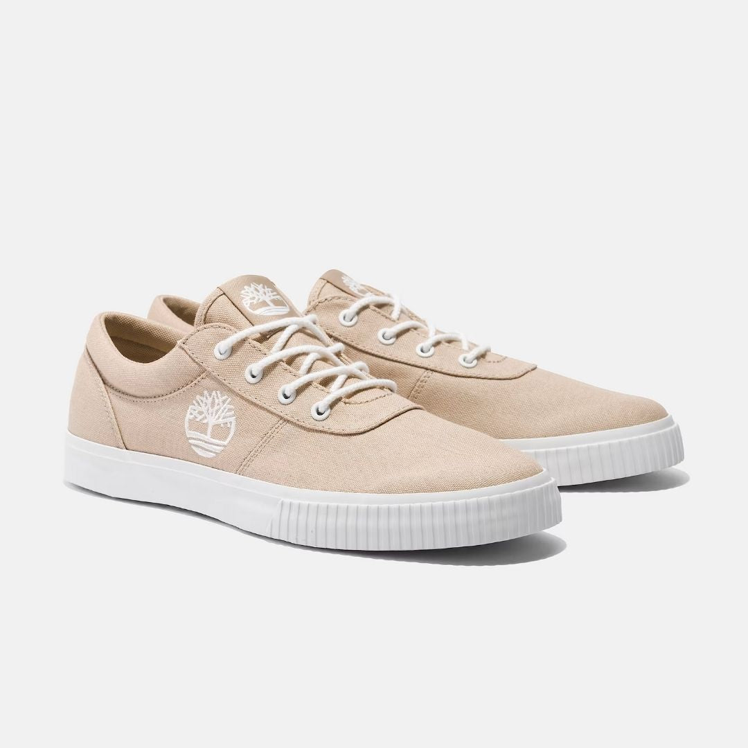 Mylo Bay Low Lace-Up Trainer Beige