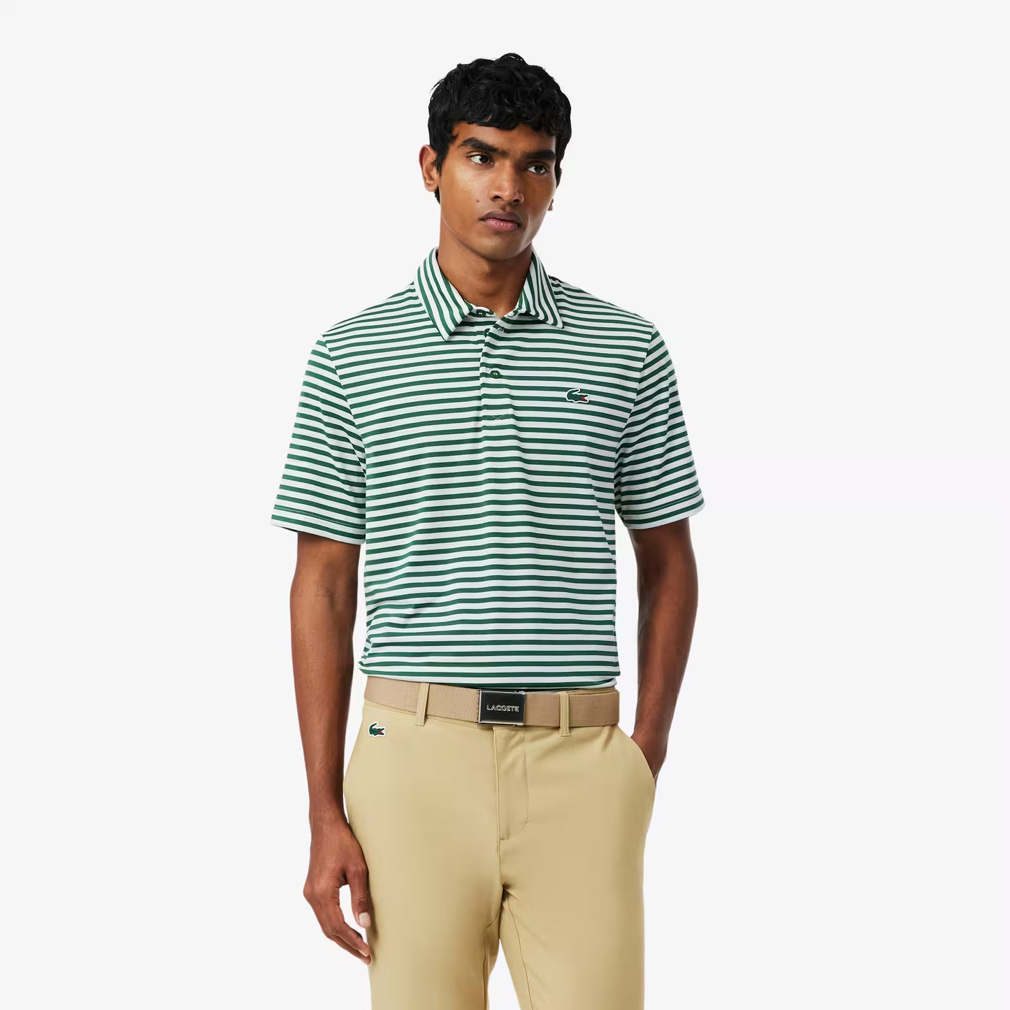 Regular Fit Ultra Dry Gestreiftes Golf-Poloshirt