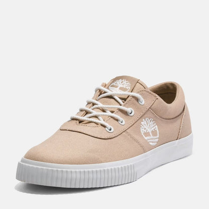 Mylo Bay Low Lace-Up Trainer Beige