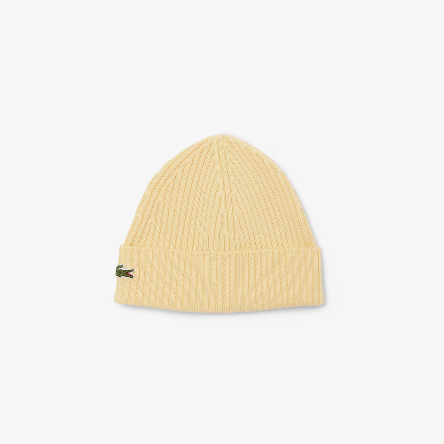 Rib Knit Brushed Wool Beanie