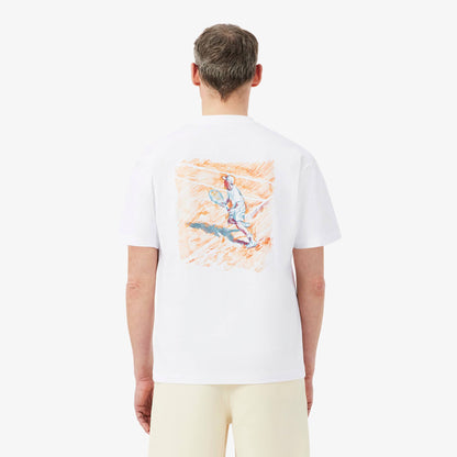 Bedrucktes Baumwoll-T-Shirt in Relaxed Fit
