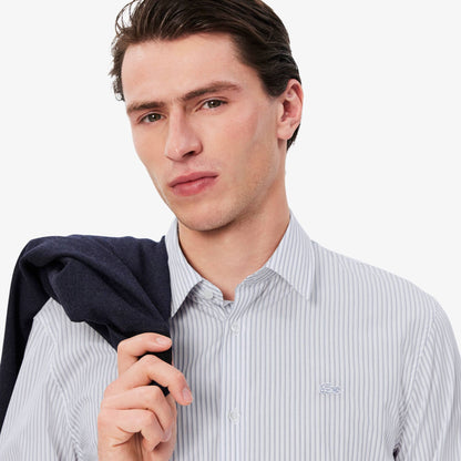 Regular Fit Striped Poplin Shirt