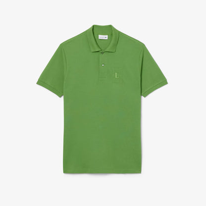 Classic Fit Embroidery Detail Petit Pique Polo Shirt