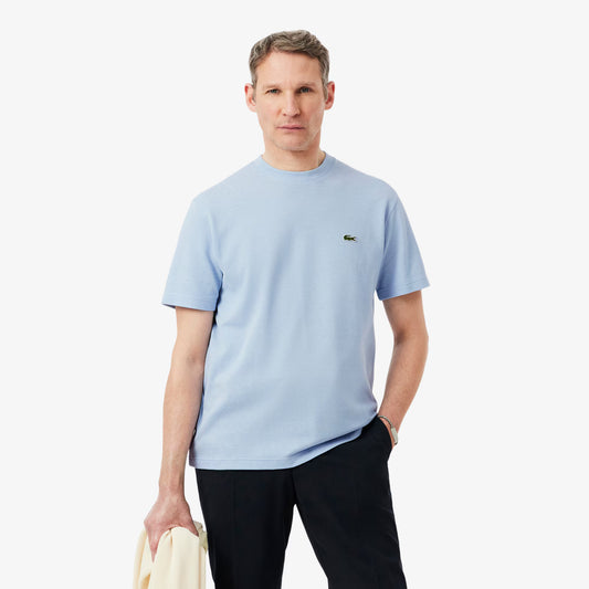 T-Shirt aus schwerem Baumwoll- und Leinen-Pikee