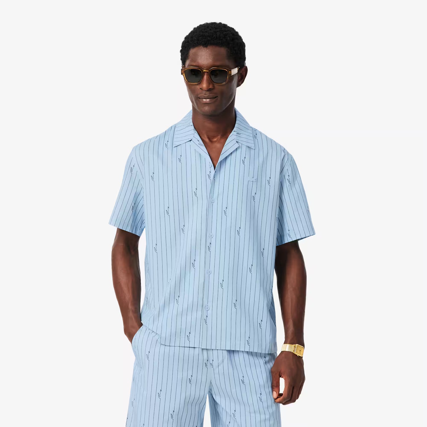 Relaxed Fit Print Twill Shirt