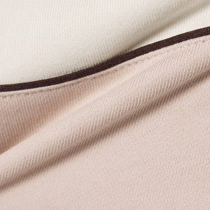 Colour-Block Zipped Hoodie