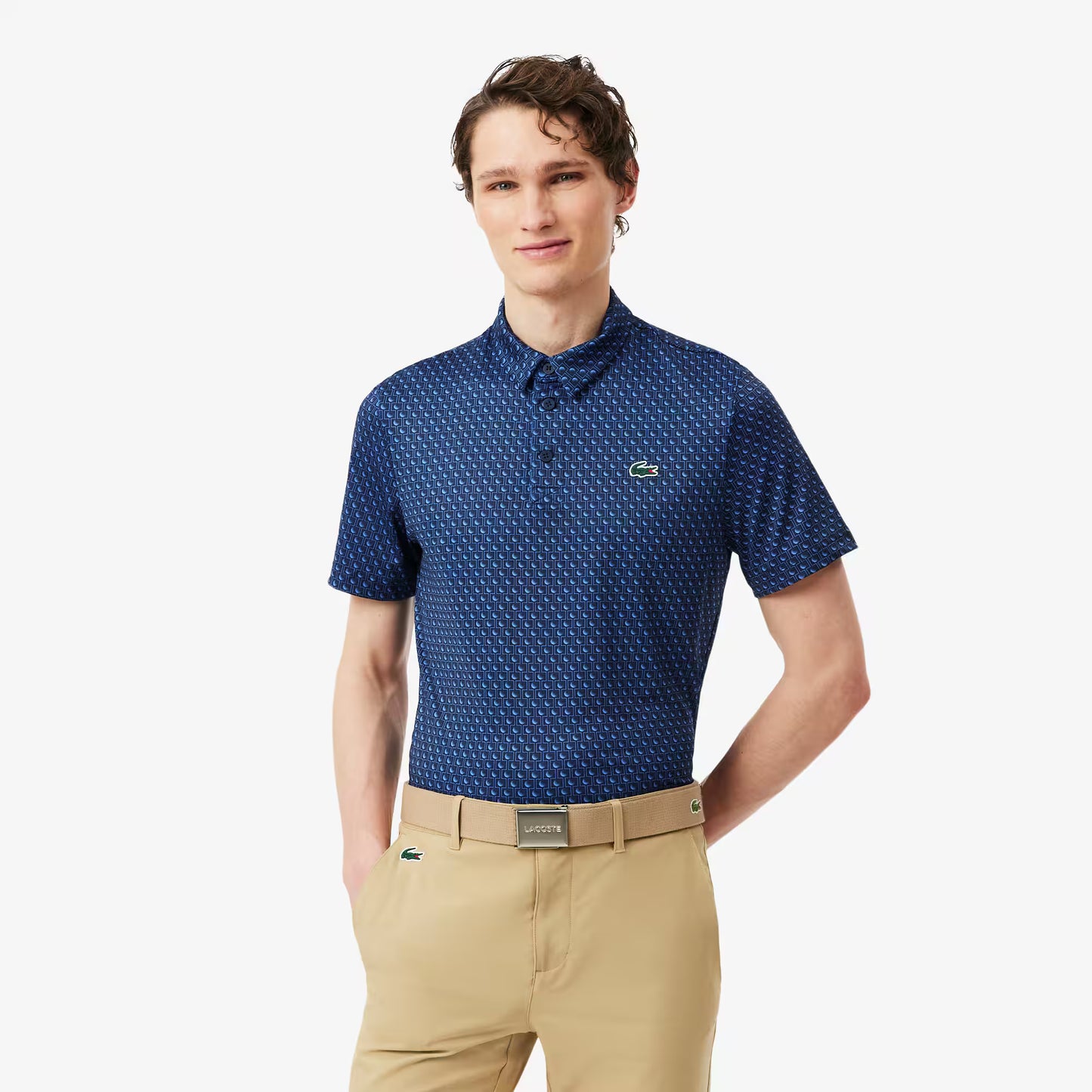 Regular Fit Bedrucktes Golf-Poloshirt