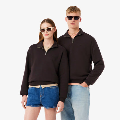 Heavy Fleece Zipper Neck Sweatshirt
