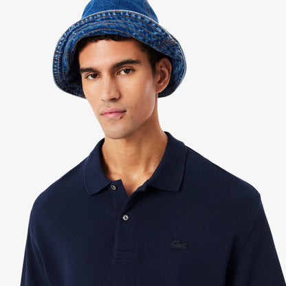 Loose Fit Polohemd aus schwerem Piqué