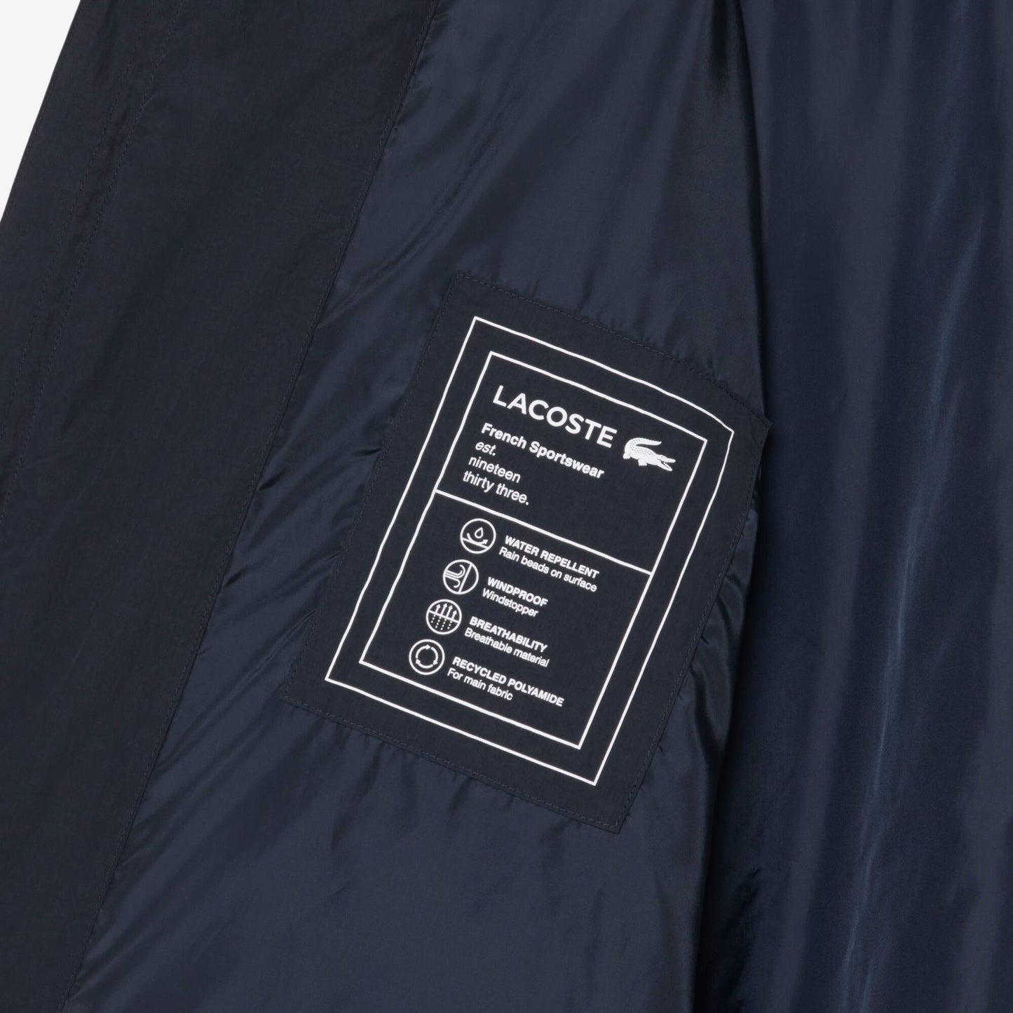 Wasserabweisende Jacke aus strukturiertem Taft