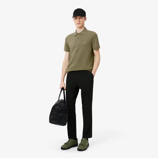Polo Rayé Logo Coupe Droite