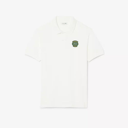 Klassisches Poloshirt mit Abzeichen aus Petit Piqué