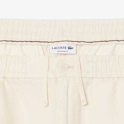 Regular Fit Twill-Shorts aus Leinenmischung