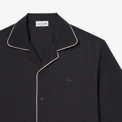 Relaxed Fit Short Sleeved Wool Shirt
