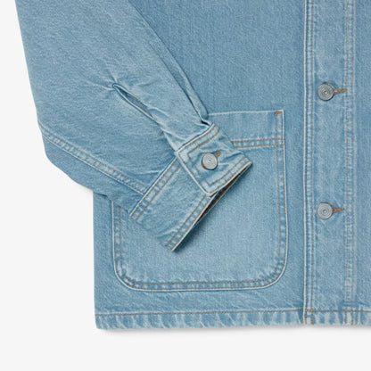 Heavy Cotton Denim Overshirt Jacket