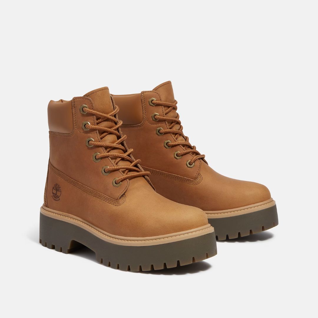 Stone Street 6-Inch Waterproof Wheat Full Grain Lace-Up
