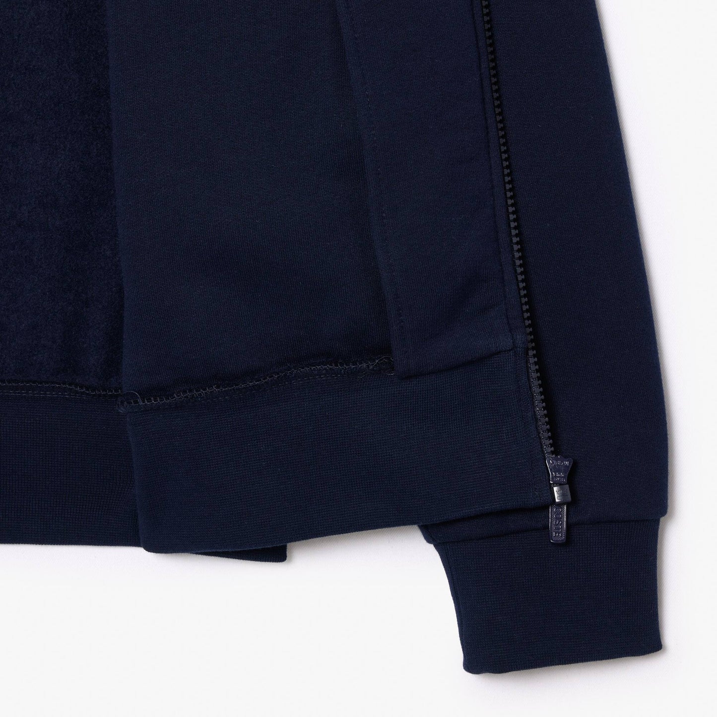 Zip-Up High Neck Fleece Sweatshirt