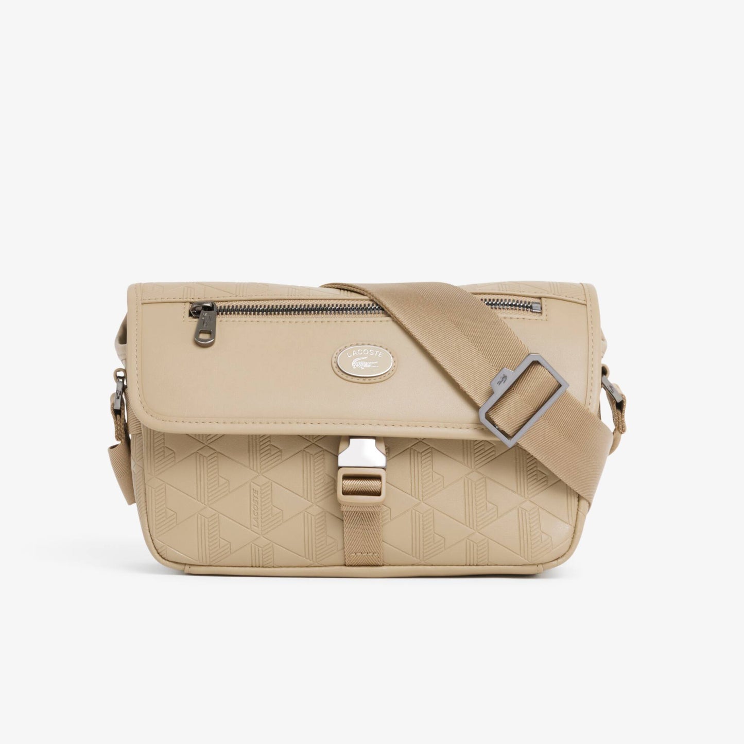 Kleine Monogramm-Lederklappen-Satchel