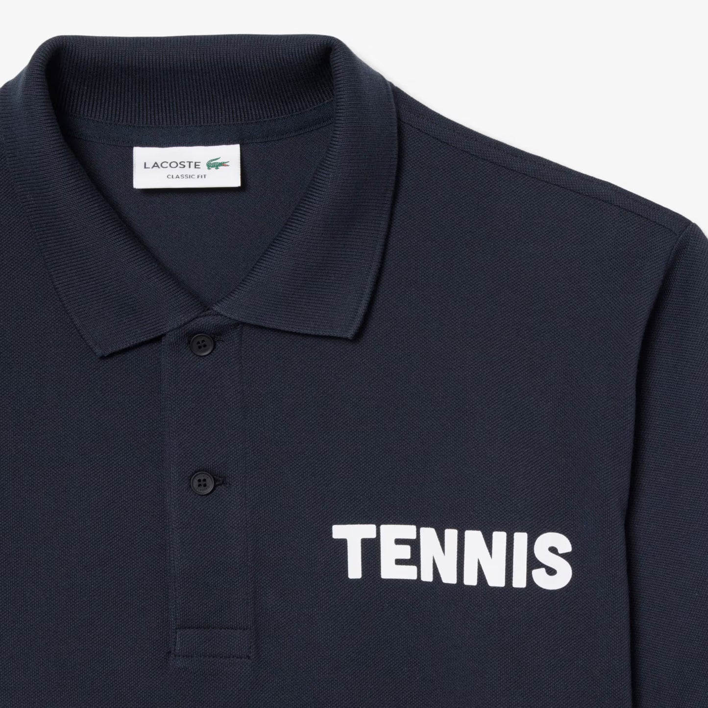 Classic Fit Printed Petit Pique Polo Shirt