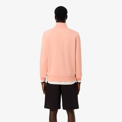 High Neck Zipped Fleece Sweatshirt