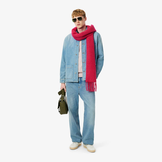 Schwere Overshirt-Jacke aus Baumwolldenim